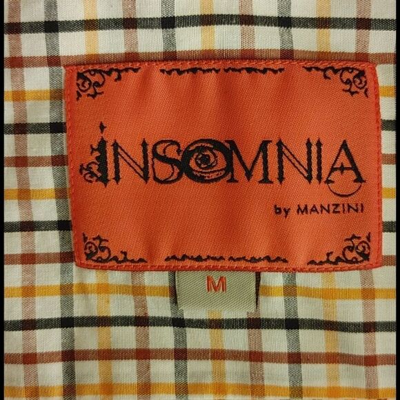 MEN'S INSOMNIA LONG SLEEVE FASHION SPORT SHIRT MED - Picture 6 of 6